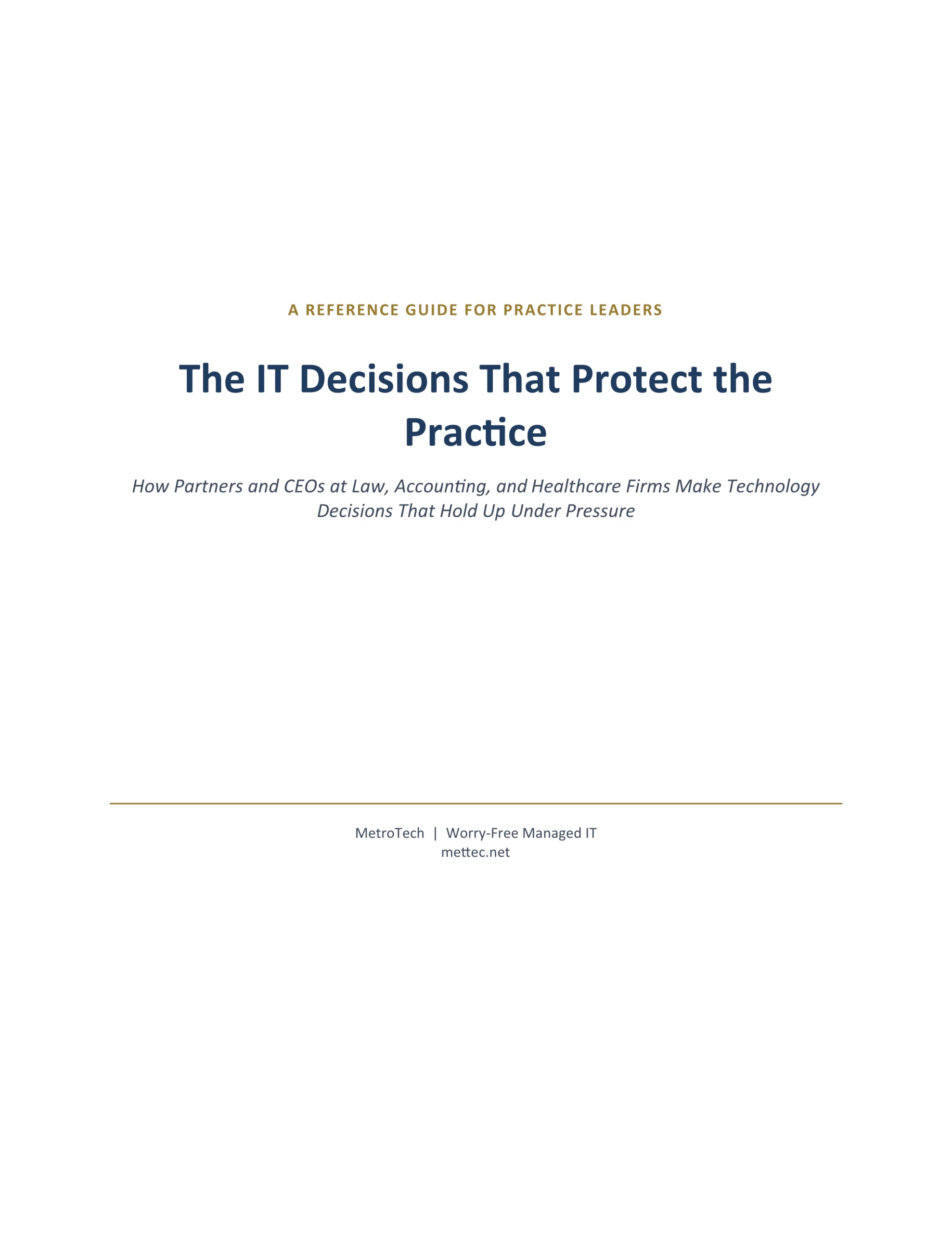 Front Cover IT Decisions